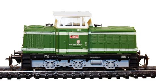 02610 Diesellokomotive T 334 -024 ČSD/III grün