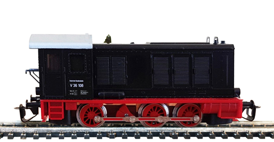 02636 Diesellokomotive V 36 -108 DB/III schwarz/silber