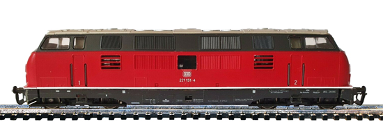 02513 Diesellokomotive BR 221 -151-4 DB/IV  rot/grau