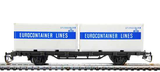 04521 Plattformwagen Sm mit 2 Containern