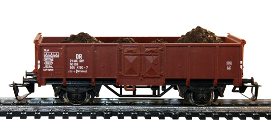 14245 Off. Güterwagen Es-u mit Kohleladung