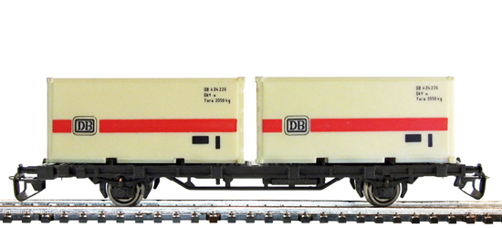 14525 Plattformwagen Sm mit 2 Containern