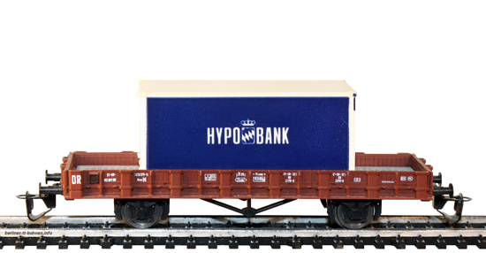 14623 Rungenwagen Row mit HYPOBANK-Container