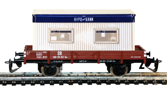 14920 Niederbordwagen X  89-19-82 mit Container