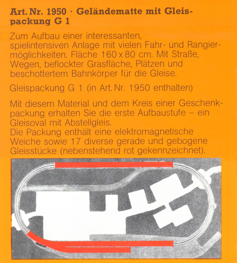 01950 TT-combi System Geländematte mit Gleispackung G1