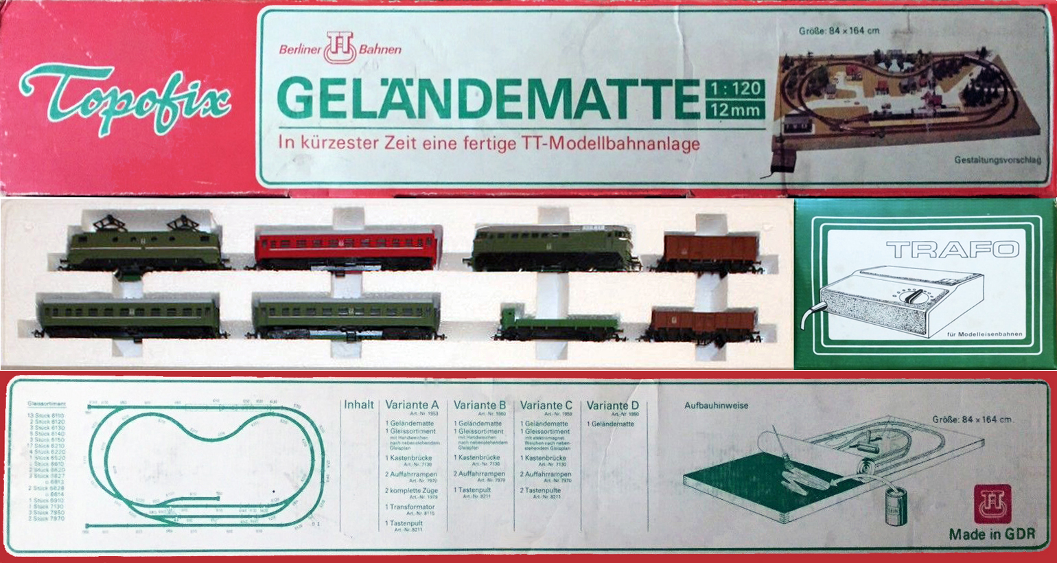 01953 Topofix Geländematte für Modellbahn Anlage Variante A